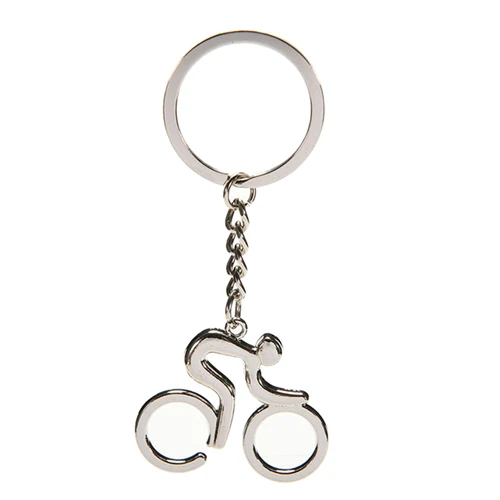 Metal Sporty Man Road Bicycle Figure Keychain Keyring Trinket Souvenirs Creative For Bike Cycling Lover Biker