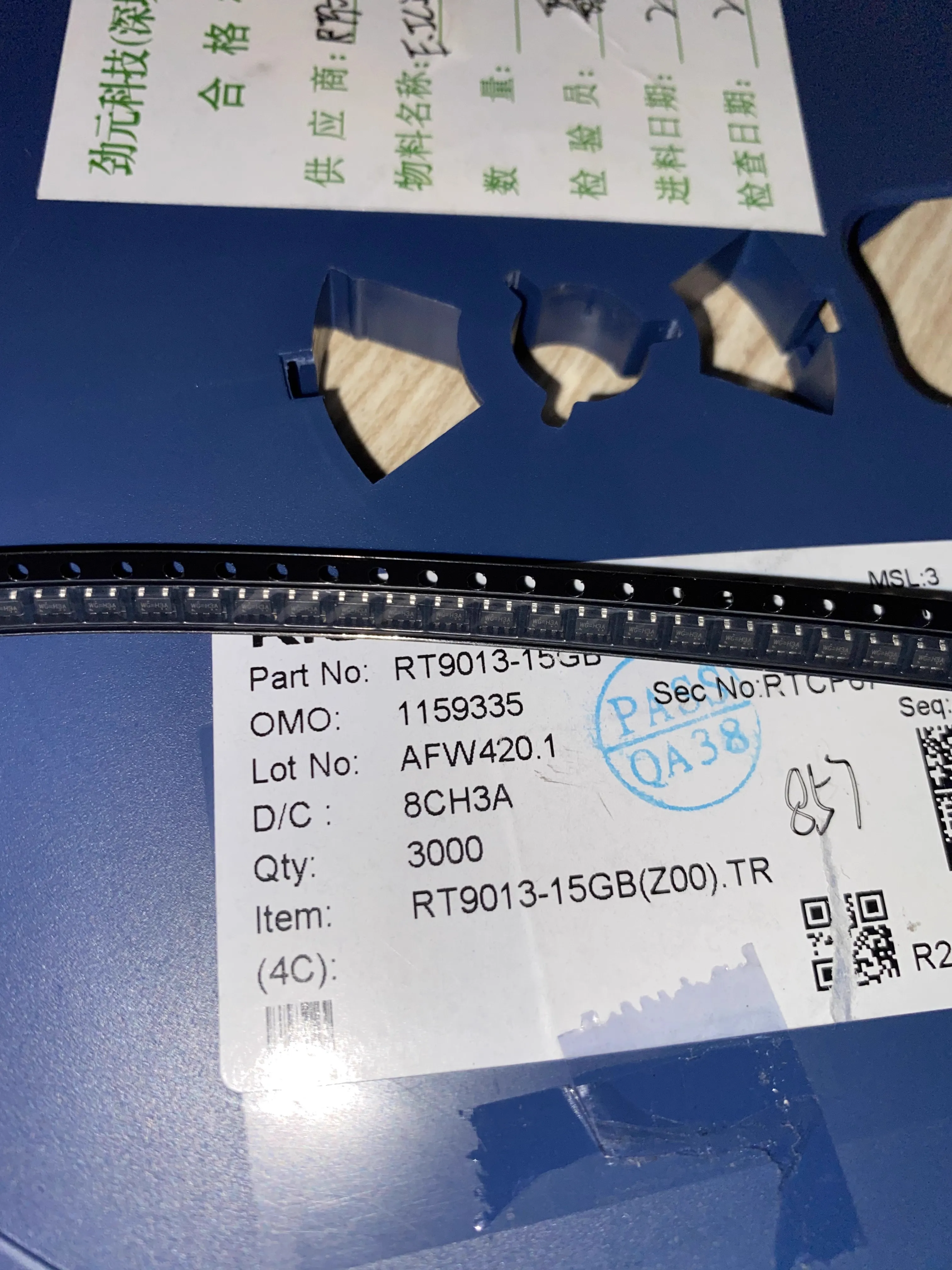 

50PCS RT9013-15GB Brand New Original SOT23-5