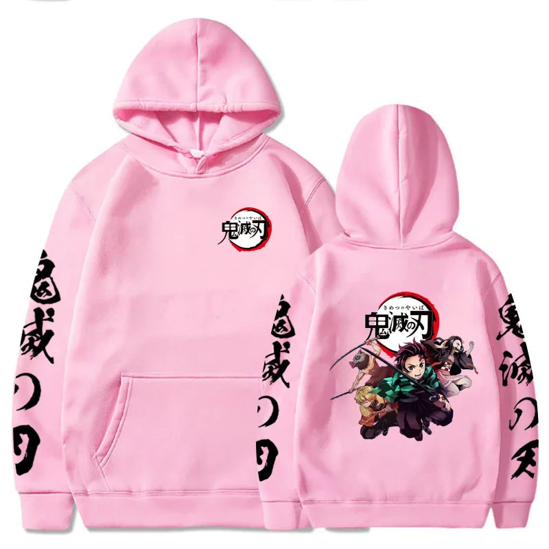 الرسوم المتحركة اليابانية كامادو تانجيرو جديد هوديي الرجال النساء Harajuku البلوز الشارع ارتداء للجنسين الخريف/الشتاء أفخم العلامة التجارية سترة