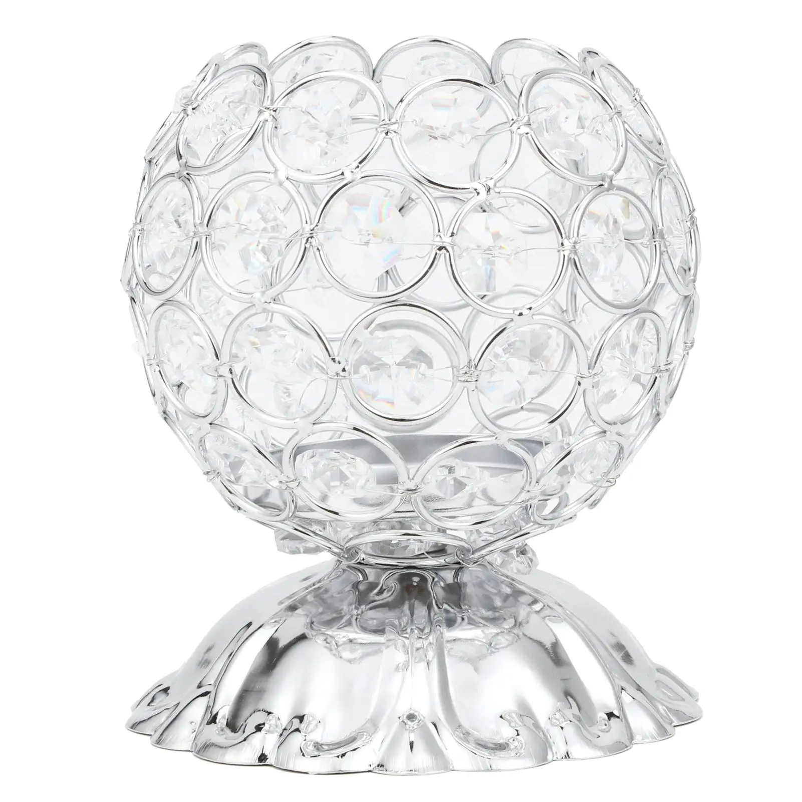 

Crystal Candle Holder Anti Rust Electroplated Stand for Home Decor & Parties