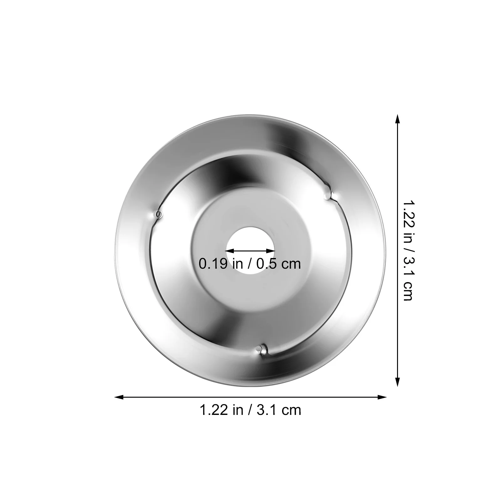 Anneaux de cloche de tambourin en acier inoxydable Ching, feuilles de cuivre à anneau unique, 50 pièces