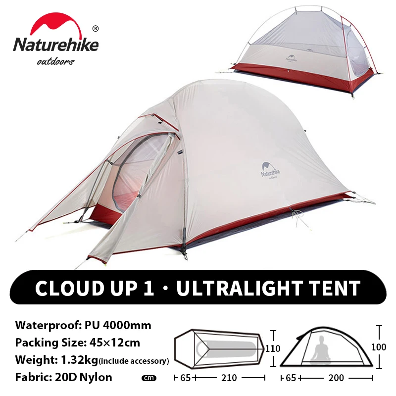 Naturehike Cloud Up 1 Upgraded Tent Ultralight Camping Tent