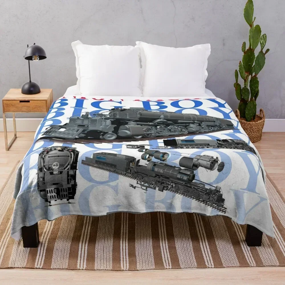 The Union Pacific Big Boy train Throw Blanket Soft Breathable Blanket for Night Sleeping