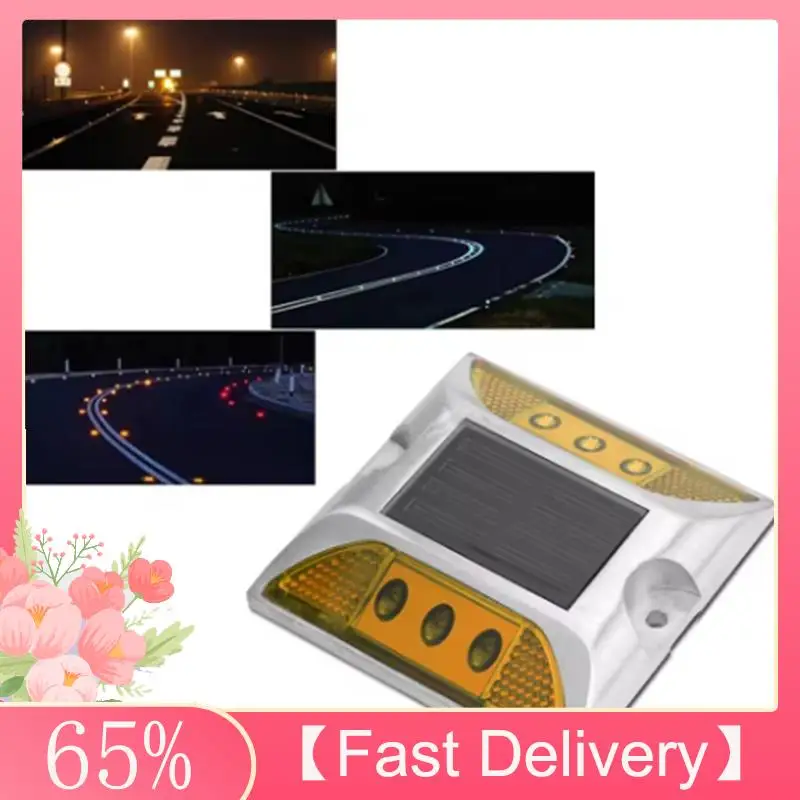 ~Latest Model Ground Marker Lights Double-Sided Warning Light Cast Aluminum Road Stud Lights At Night