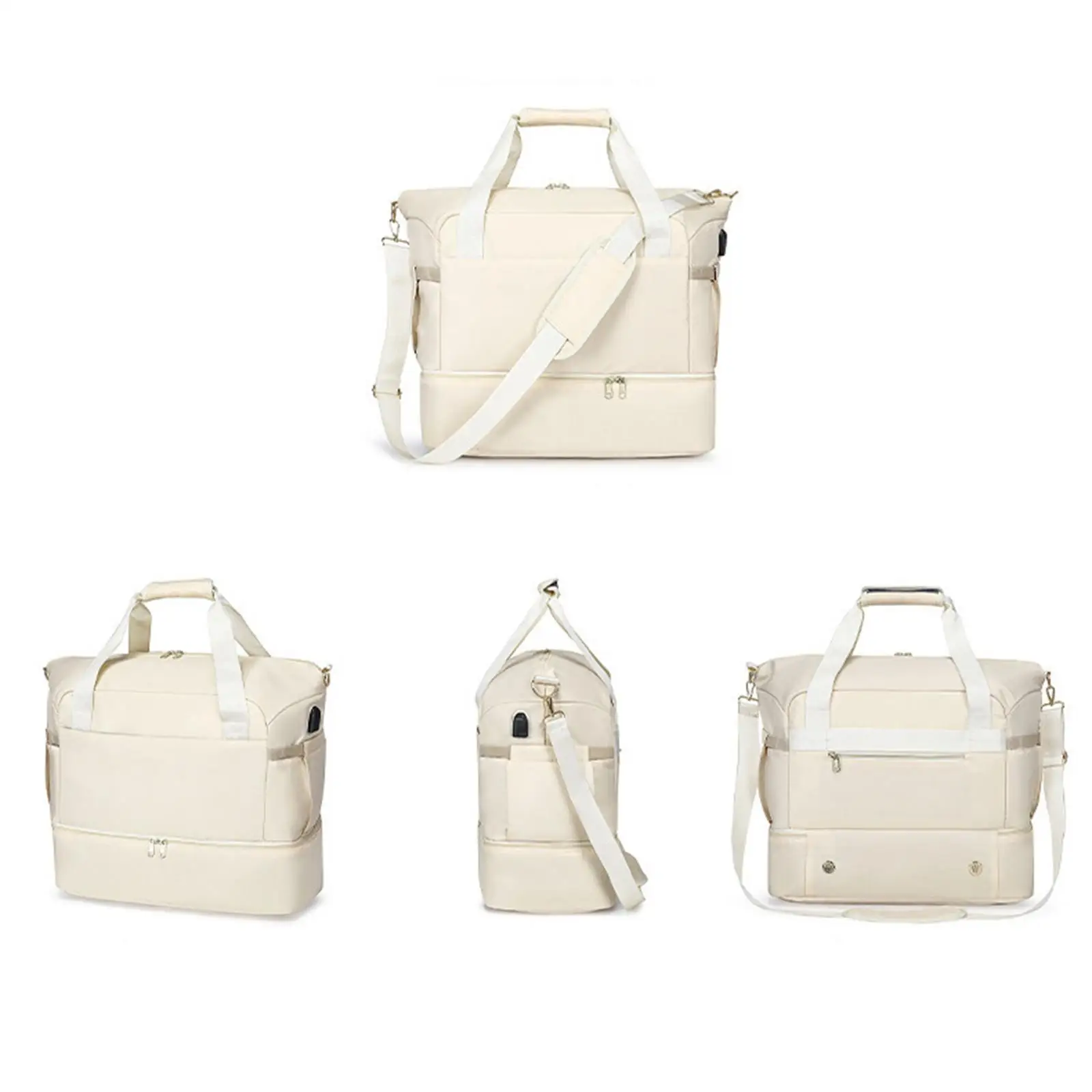 

Спортивная сумка большой вместимости с ручкой и плечевым ремнем, водонепроницаемая дорожная сумка-даффл для путешествий, тренировок и активного отдыха