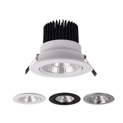 Faretto da incasso a LED COB 12V 3W per illuminazione a soffitto dell'armadio 270-330lm foro tagliato in alluminio 68-75mm