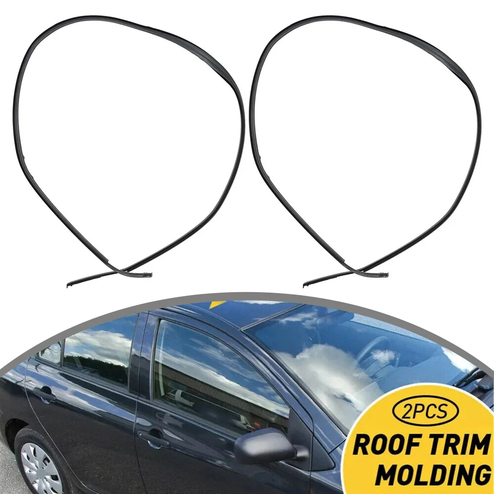 Black Roof Drip Molding Car Roof Trim Molding Car Cover Left Right Pair Stable Performance Factory Specification