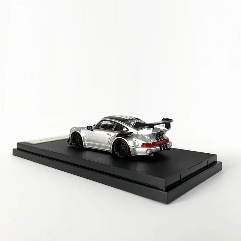 Star Modelo 1:64 modelo de coche RWB964 GT Wing vehículo fundido a presión de aleación, Plata