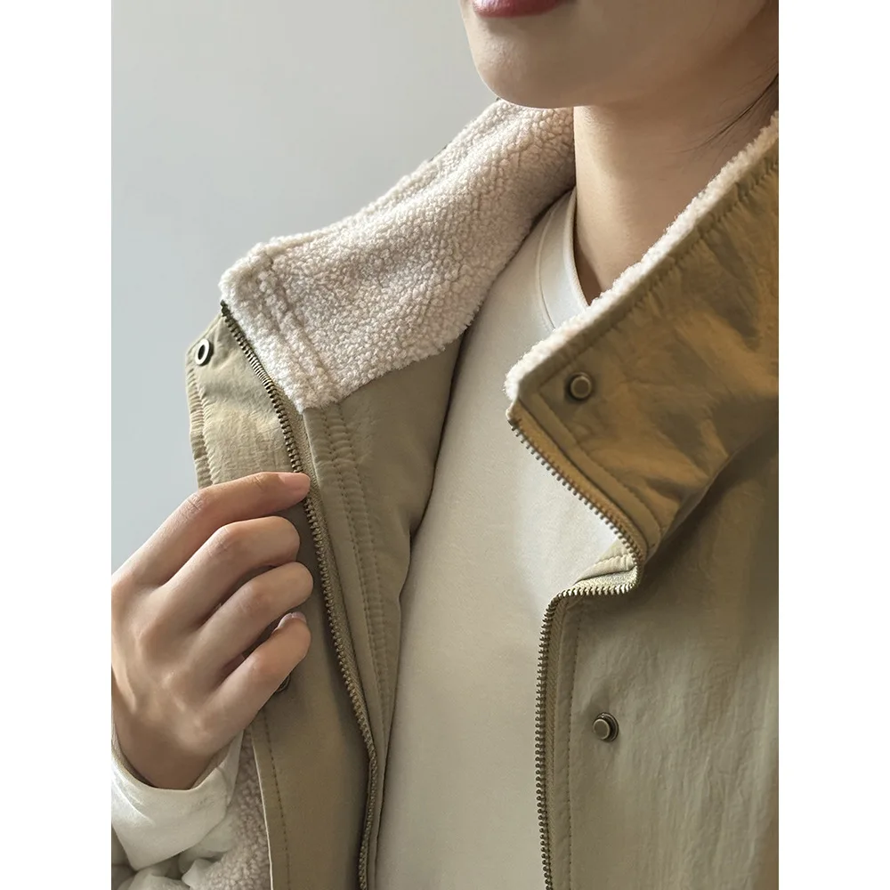 2025 Lamb Wool Tooling Pie Women's Autumn and Winter Design Sense