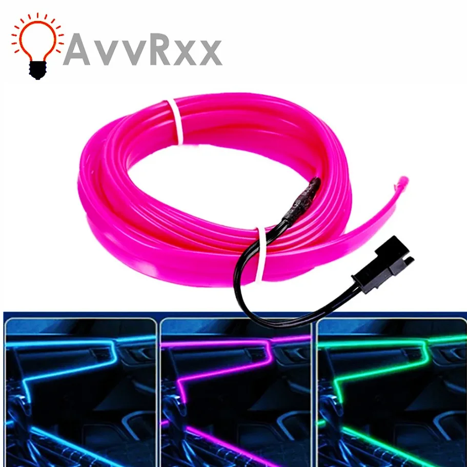 1M/2M/3M/4M/5M Flexible Neon Light EL Wire Led Neon Dance Party Atmosphere Decor Lamp RopeTube Waterproof Multicolor Led Strip