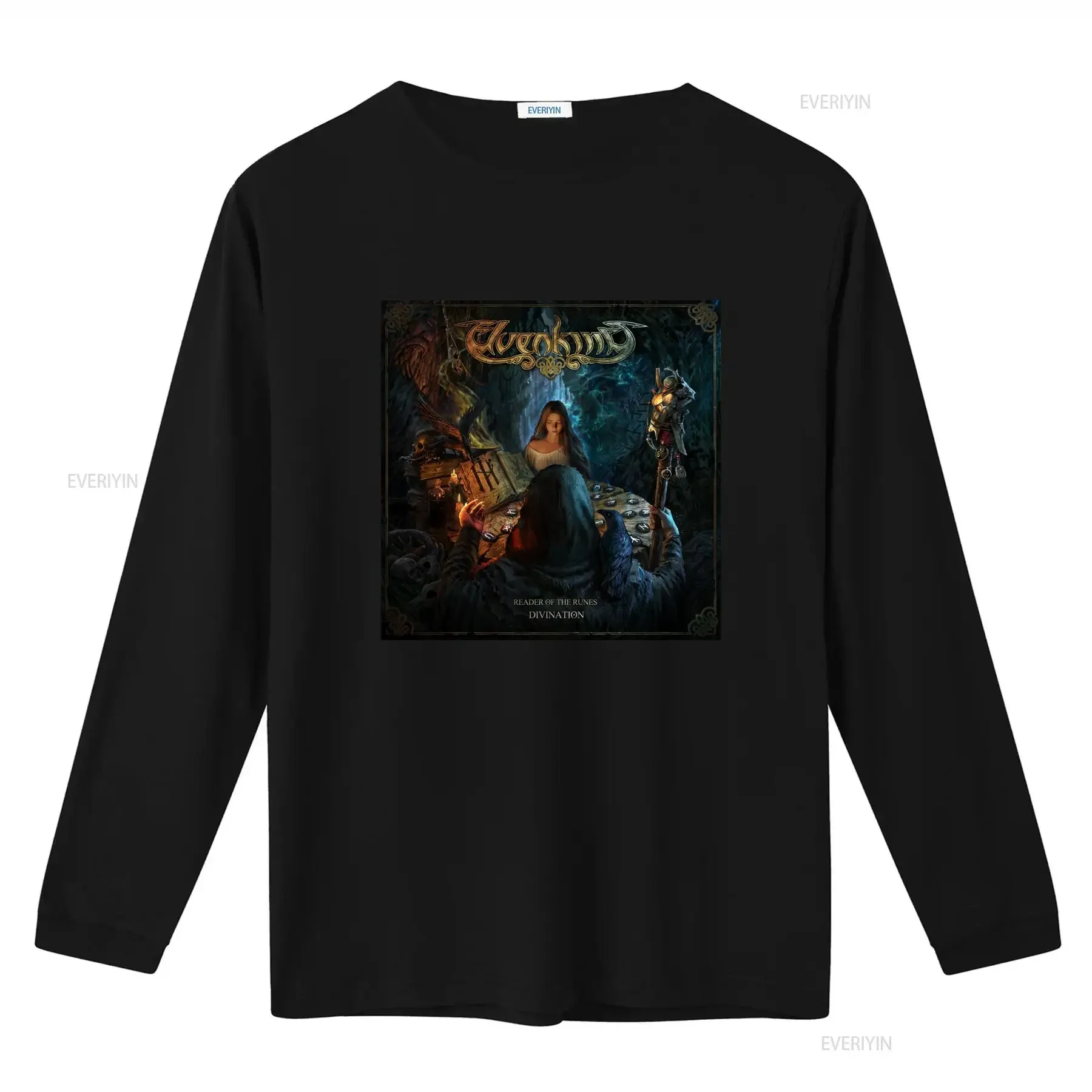 New Popular Elvenking Reader Of The Runes Divination Fantasy Theme T Shirt S 4Xl vintage Washed Soft graphic