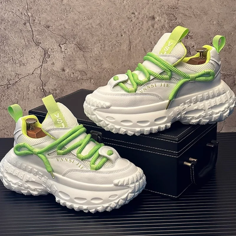 

Summer new thick-soled breathable dad shoes, men's trendy and versatile casual shoes, men's mesh sports shoes b36