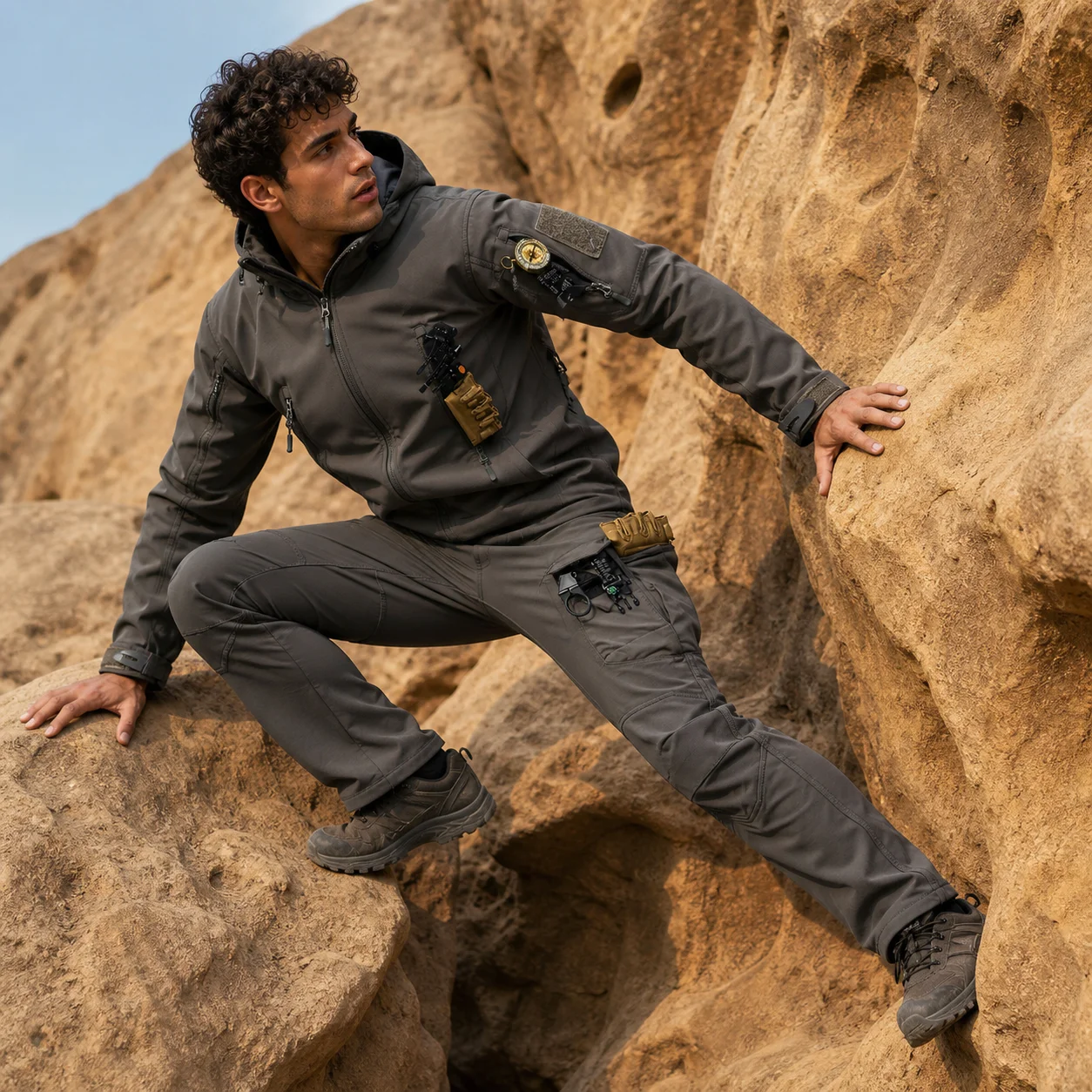 Windbreak Shell Jacket - Waterproof Hard Shell Tactical Jacket Pants
