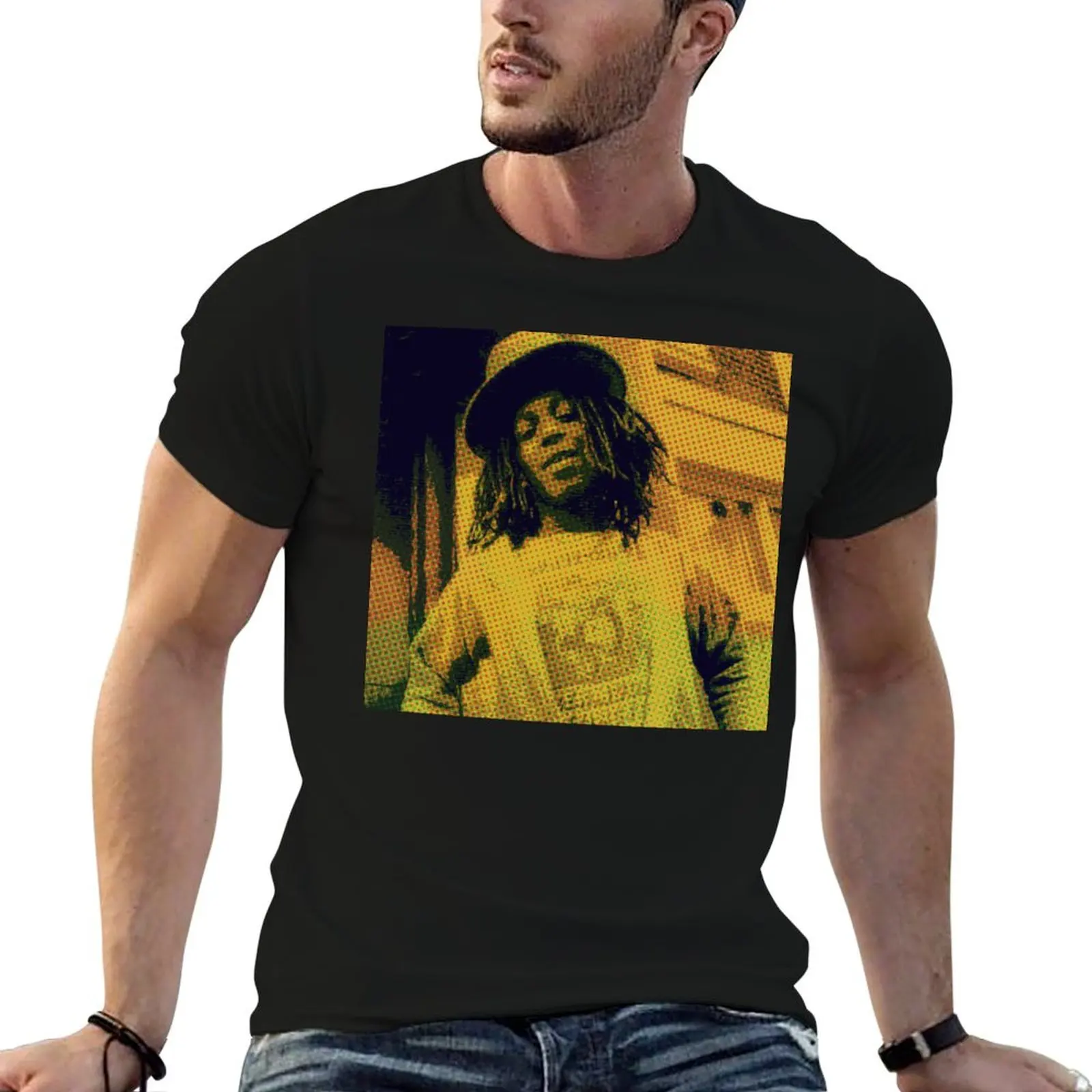 Hugh Mundell T-Shirt man t shirt basketball graphic tees vintage clothes plain vintage t shirt men