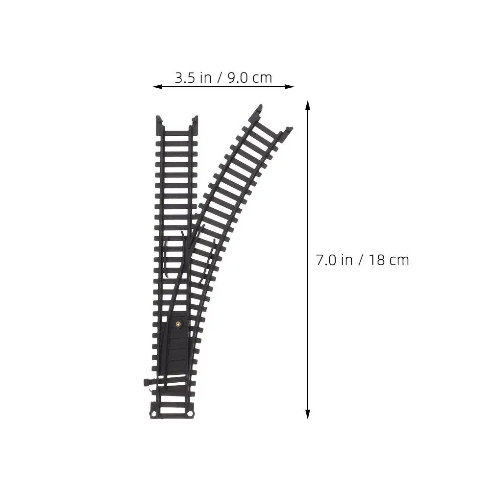 2 Paar elektrische Kleinbahn-Zubehörteile, Kunststoff-Eisenbahnschienen-Set, Hochgeschwindigkeitszug-Schienen für kreatives Spielen und Erweiterung für Kinder