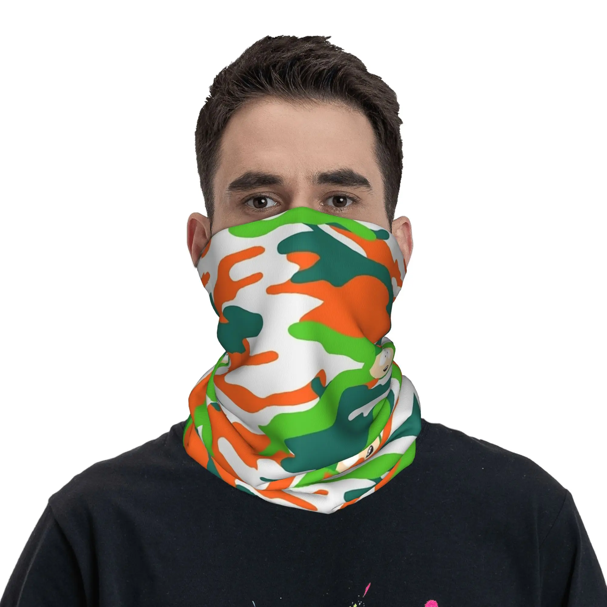 

Kyle Camo Camouflage Bandana Neck Cover Printed South-Parks Cartoon Balaclavas Face Mask Scarf Warm Outdoor Sports Unisex Adult