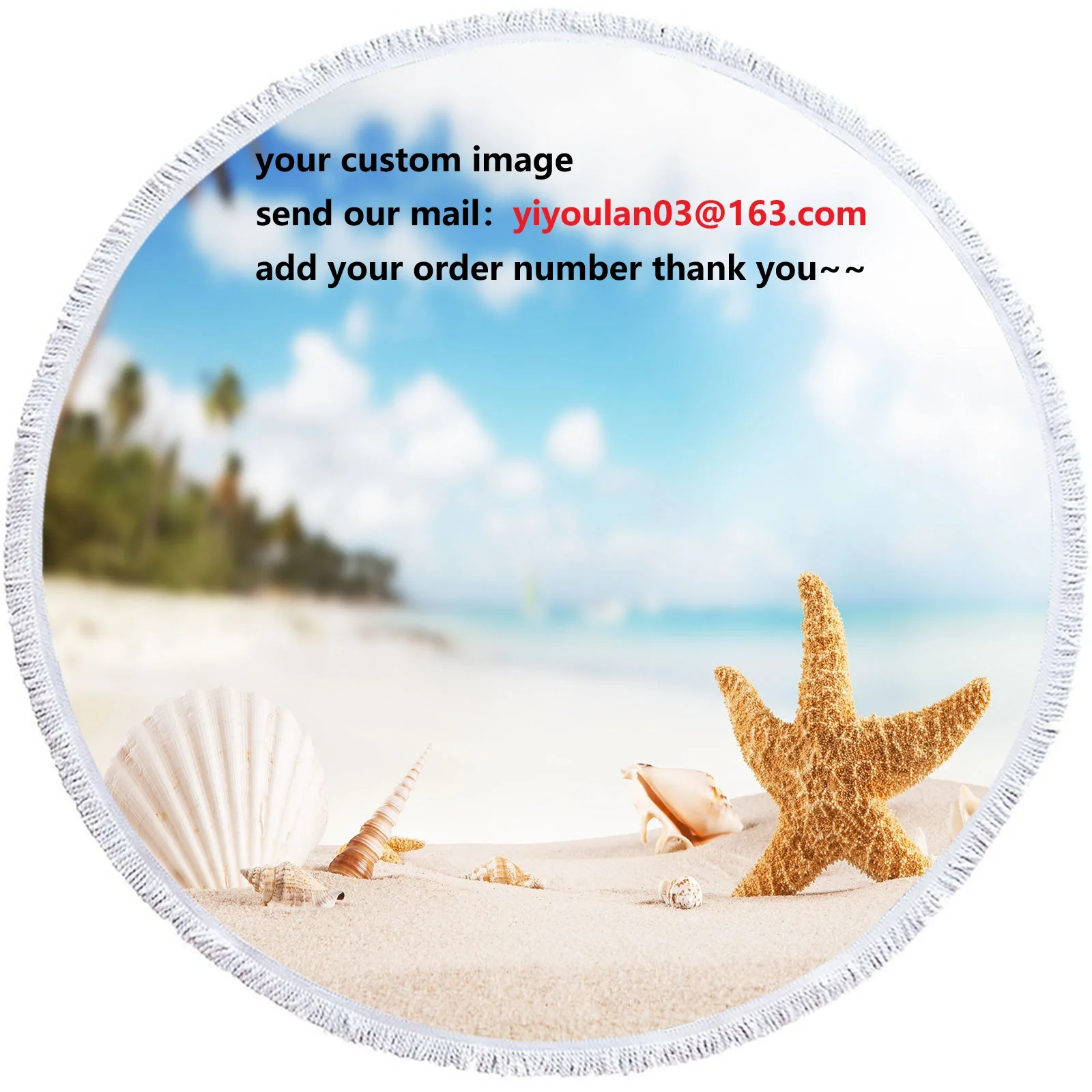 

Custom Round Beach Towels Summer Geometric Thick Bath Towel Microfiber Fabric 150cm Size Swimming Travel Sport Adult Kids