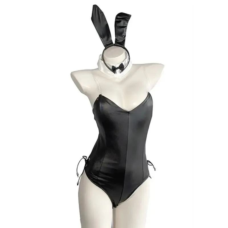 

qq38Anime Seishun Buta Yarou wa Bunny Girl Senpai no Yume wo Minai Cosplay Costume Girls Sexy Cute Faux Leather Rabbit Halloween