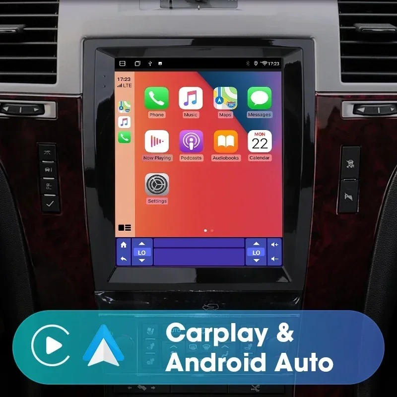 Srnubi Android 12.0 Car Radio for Cadillac Escalade GMT900 3 2006-2014 SLS 2007-2012 2Din 4G WIFI Carplay 9.7