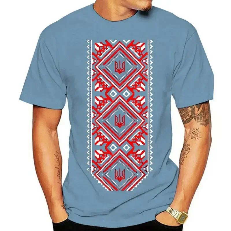 Summer Tops Hattori Bioshick Ukrainian Embroidered Print Vyshyvanka of T Shirt Nigikala Men T Shirt Mens Clothing Graphic Style