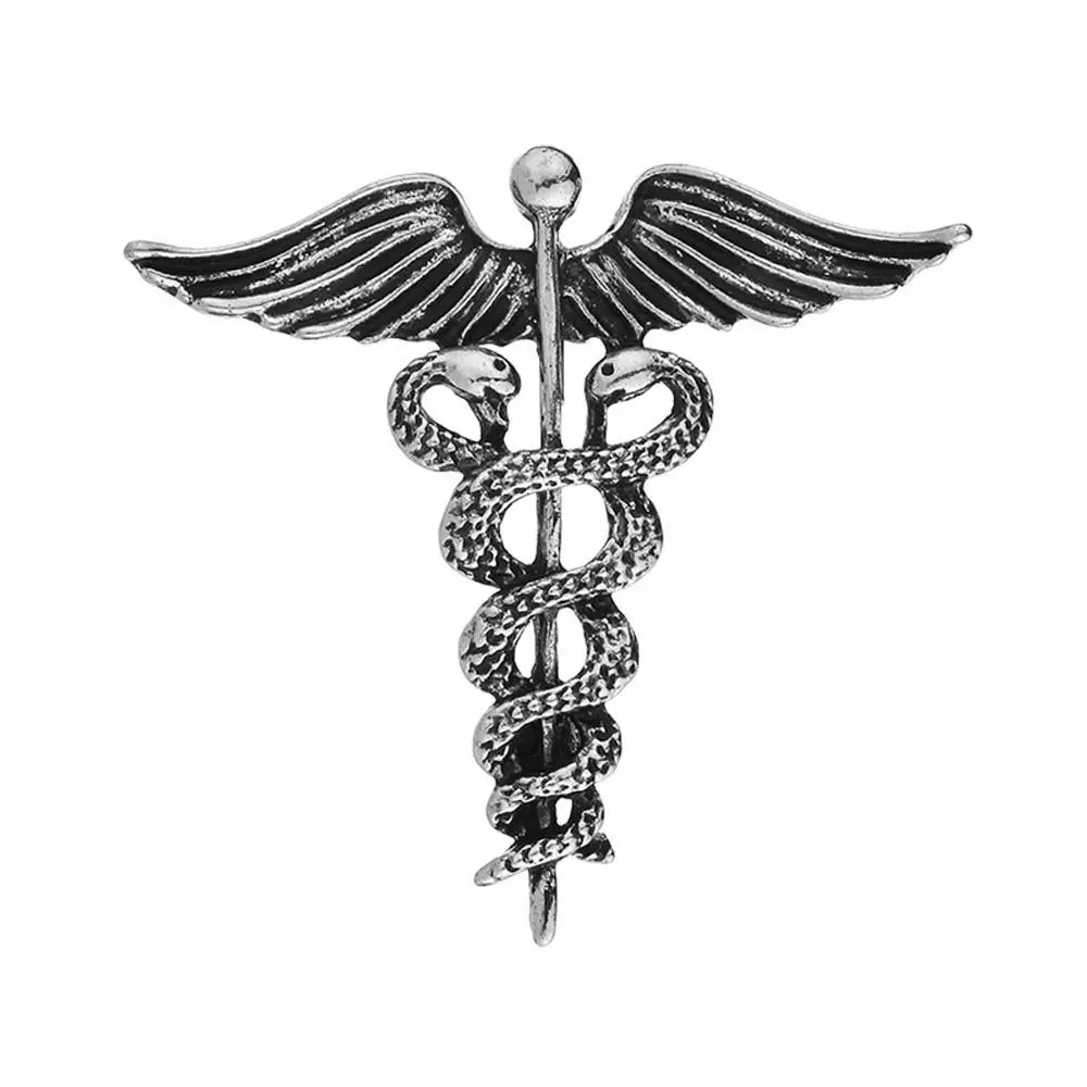 Fashion Gift For Men Collar Clothing Metal Angel Wings Snake Brooch Pins Jewelry Corsage Accessories
