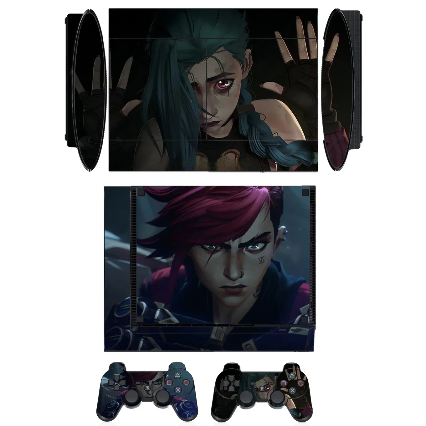 2201 Protector de pegatina de piel de vinilo para Sony PS3 Super Slim y 2 pegatinas de pieles de controlador