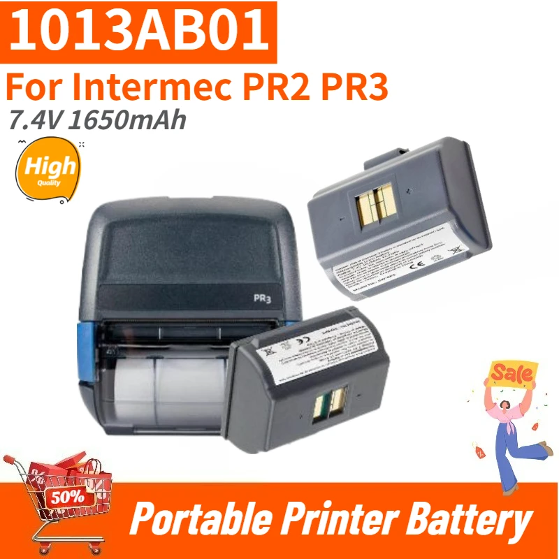 

1013AB01 High Quality Portable Printer Battery 7.4V 1650mAh for Intermec PR2 PR3 Brand New Replacement Battery