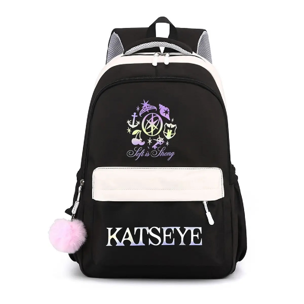 Girls School Backpacks Katseye Print Backpack Shouder Students Gifts Men Women Daily Bagpack Popular Street Cool Knapsack Bag