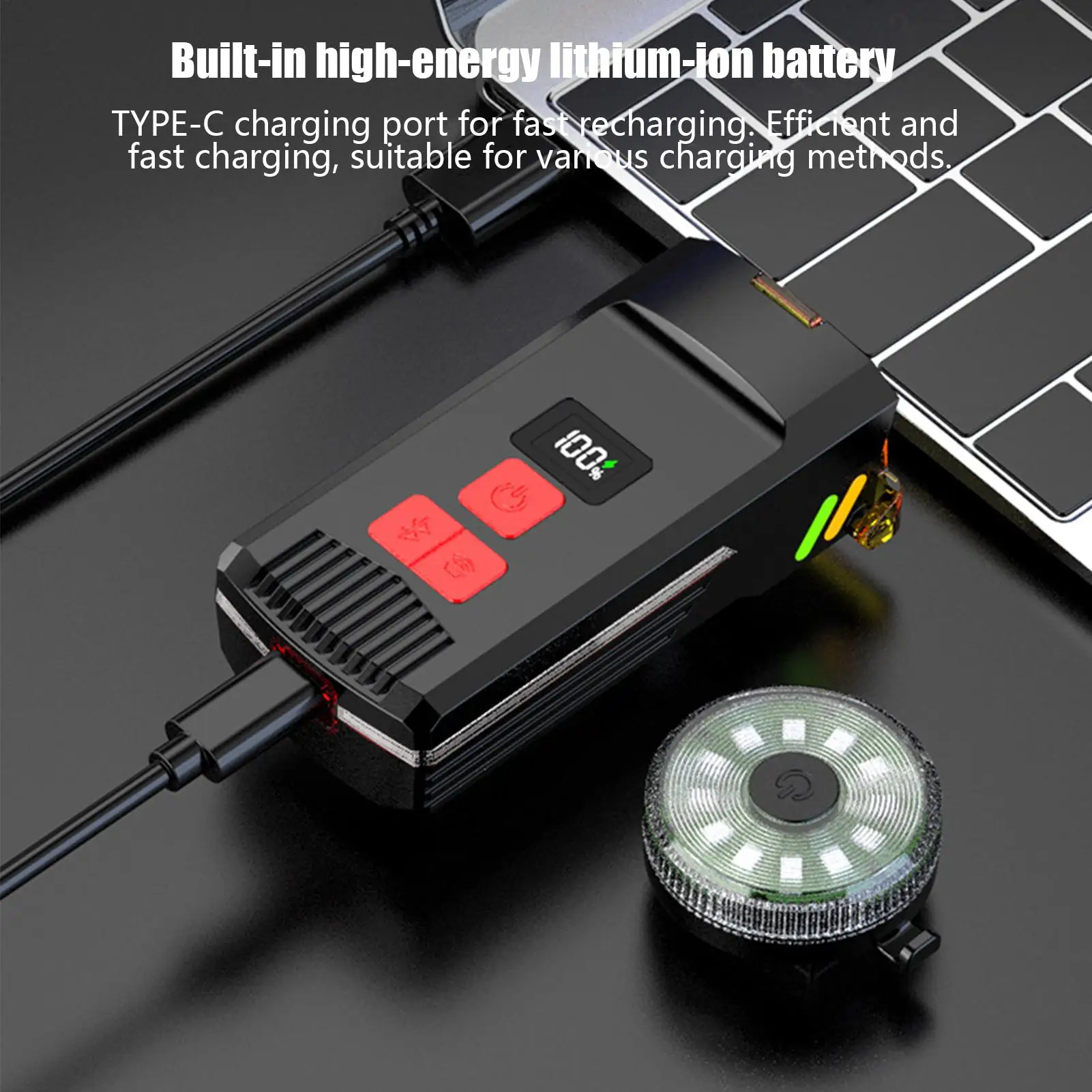 Front And Back Bike Lights Super Bright Waterproof Safety LED Bike Headlight Taillight Set For Adult Men Women Scooter E-Bike