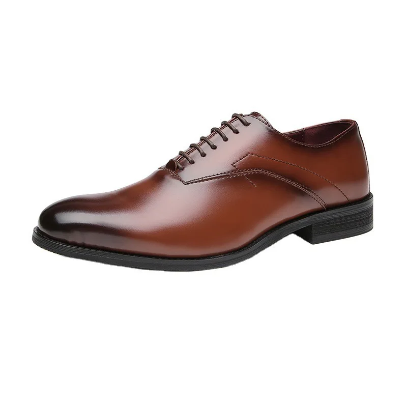 Zapatos de hombre de talla grande, nuevos mocasines formales de cuero para negocios para las cuatro estaciones, mocasines de oficina para caballero, sombrero femenino