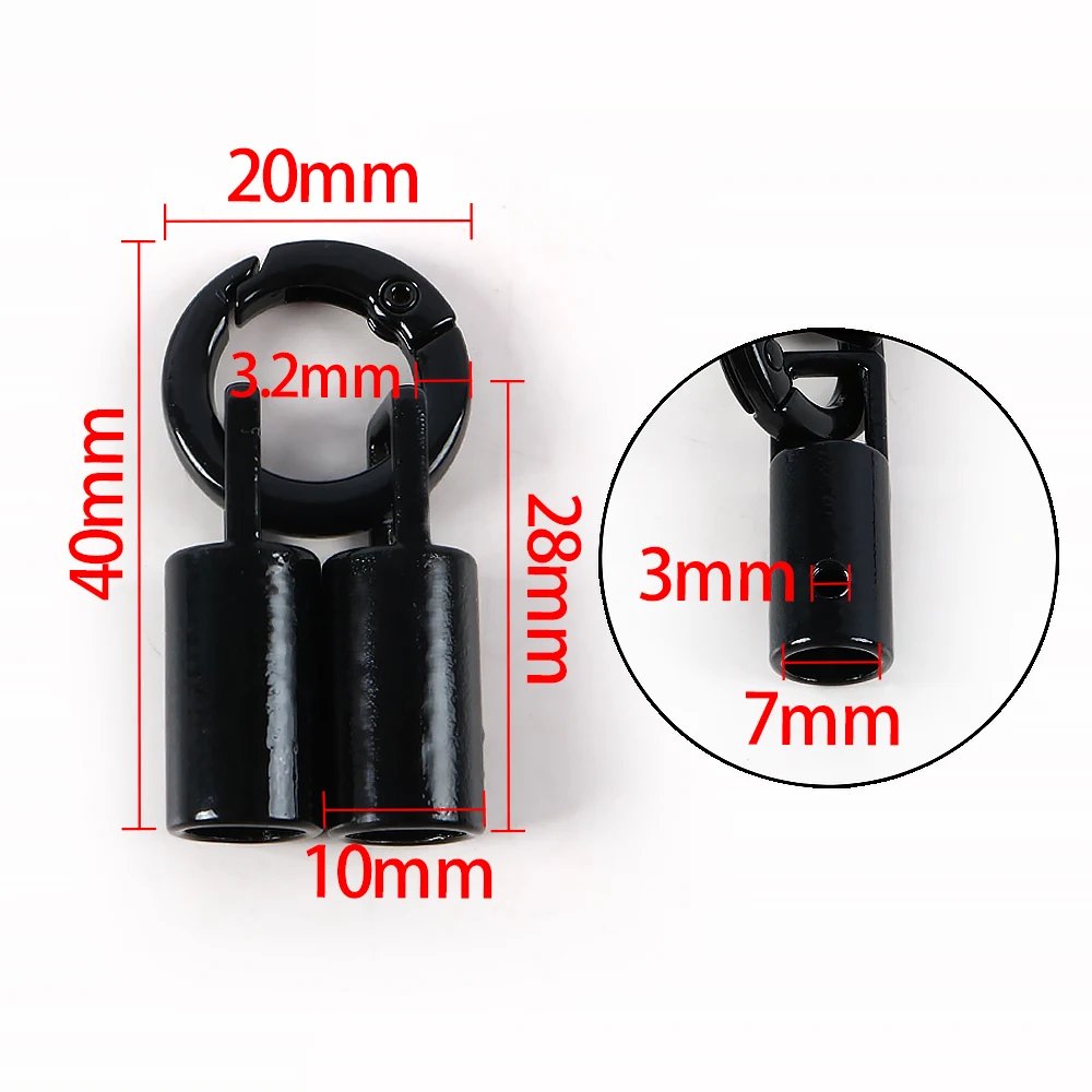 1Pcs Metal Spring O Rings Clip Keychain Phone Strap Connector For DIY Lanyard Clasps Handmade Craft Jewelry Making Accessories