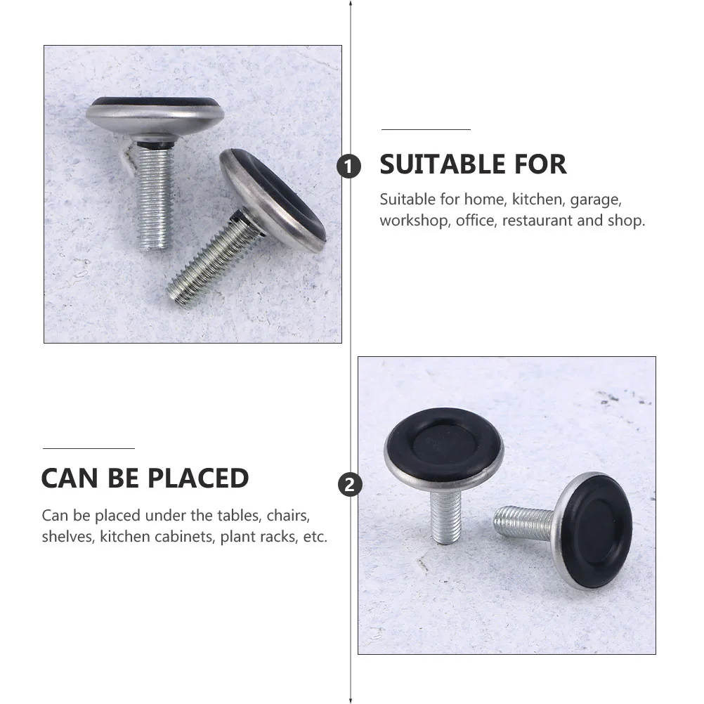 

24 Pcs Furniture Leveler Feet Pad Adjustable Chair Leg Floor Protectors Durable Material For Table Cabinet Bookshelf Home