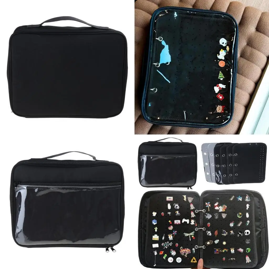 

J78F Стильный аксессуар для переплета на 6 страниц для хранения булавок большой емкости