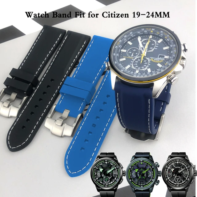 Citizen watch with rubber fashion band