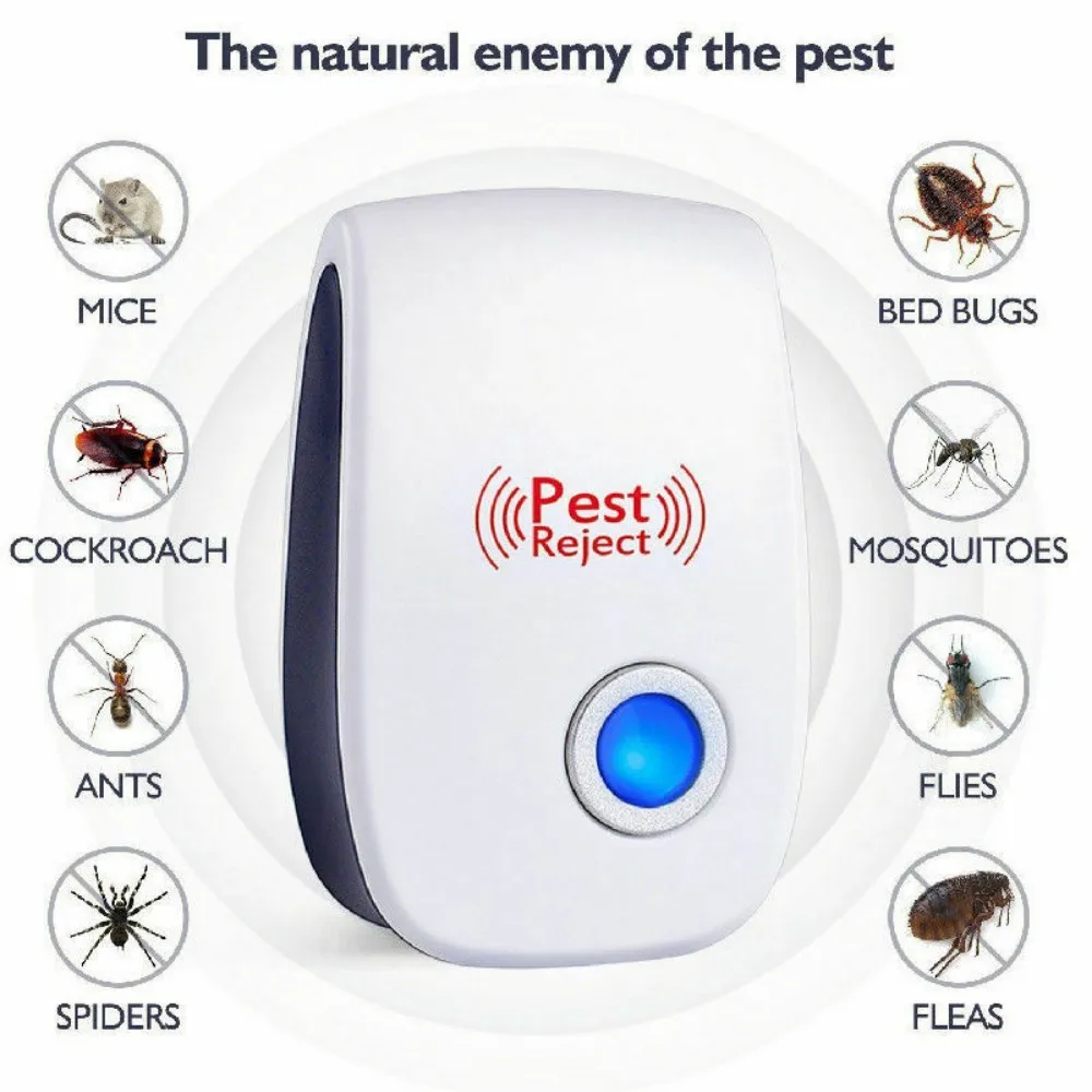 Aoyuansea Ultrasonic Pest Repeller Intelligent Mosquitoes Killer Magnetic Insect Repeller Home Cleaning Tool Garden Pest Control