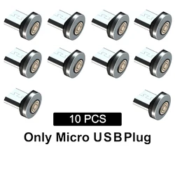 10Pcs Magnetic Tips for Magnetic Cable Micro USB Type C 5 Pin Magnet Replacement Part Plug Phone Dust Plug for Samsung Xiaomi