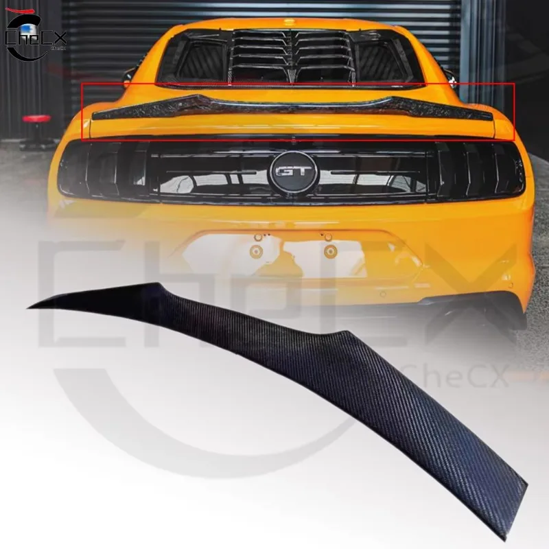 For 2015-2021 Ford Mustang GT Spoilers Wings Carbon Fiber Rear Boot Spoiler Aerodynamic Performance Tuning Refit Tail Wing