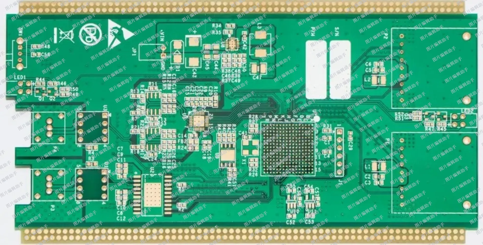 

Immersion gold PCBs printed circuit board manufacture 1u"-3u"cu thickness New energy electronic ENIG Min Solder Mask bridge0.1mm