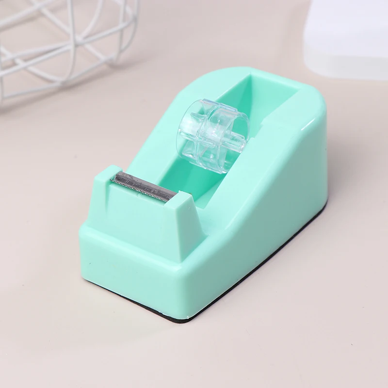 1pc School Office Cutter For Stationery Supplies Student Tape Box Macaron Color Small Gift