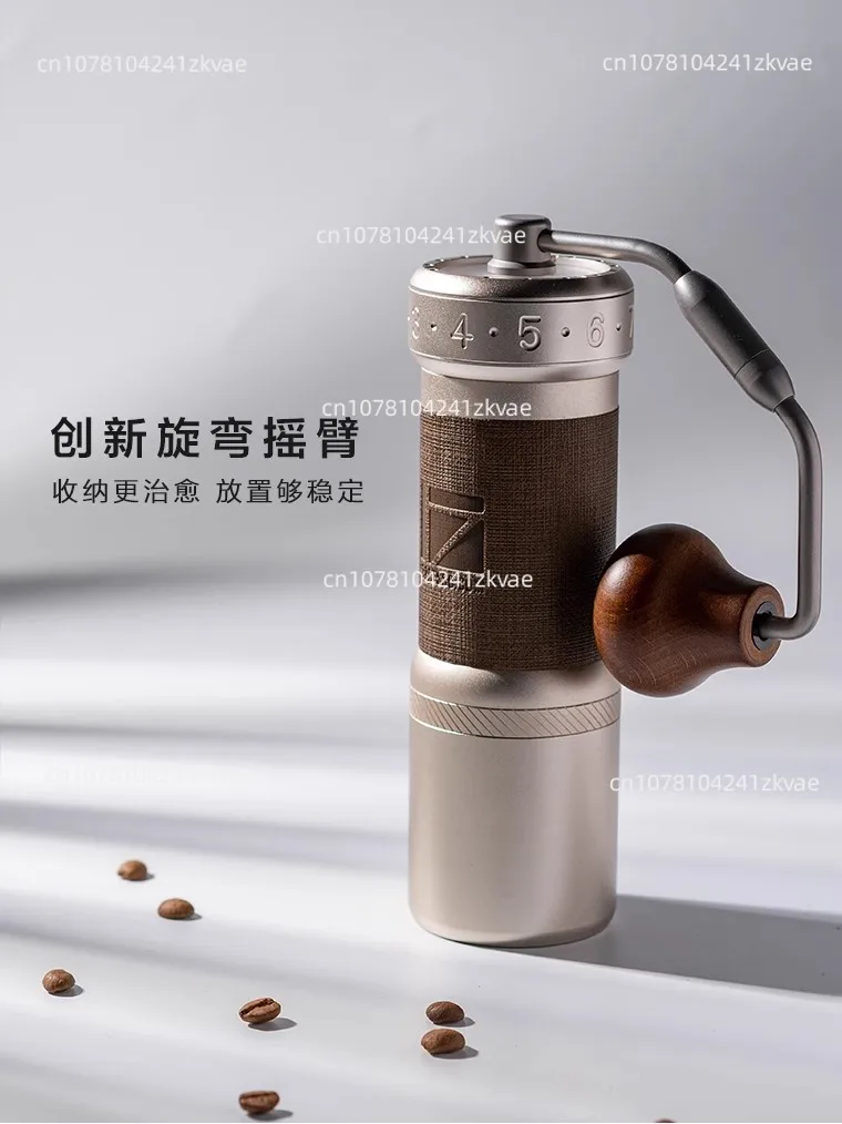 1Zpresso K-Ultra Manual Coffee Grinder Iron Gray with Carrying Case, Assembly Consistency Grind Stainless Steel Conical Burr