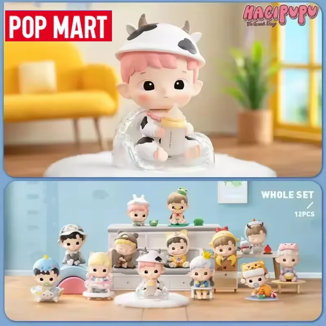 

POP MART HACIPUPU The Growth Diary Series, оригинальная слепая коробка, сумка для догадок, игрушки, кукла, милая аниме-фигурка, настольные украшения, коллекции