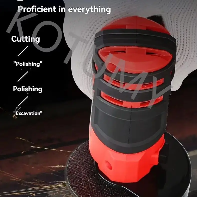 Household Small Rechargeable Cutting Machine Mini 3-inch Lithium Angle Grinder Manual Sanding Wheel Machine