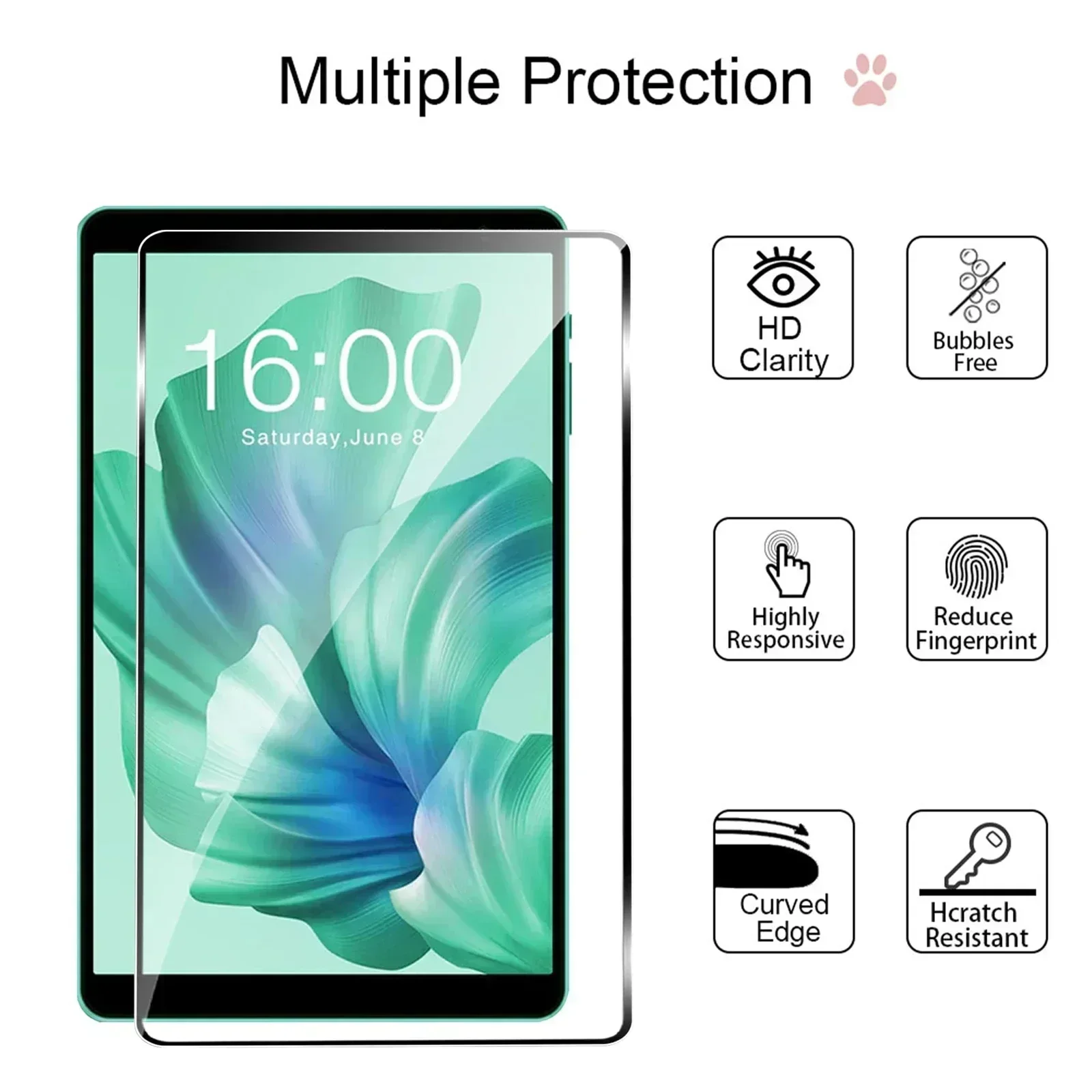 Protecteur d'écran pour patch last P85T, dureté 9H, sans bulles, degré de rayure, film de verre guatémaltèque, 8 pouces, 2023