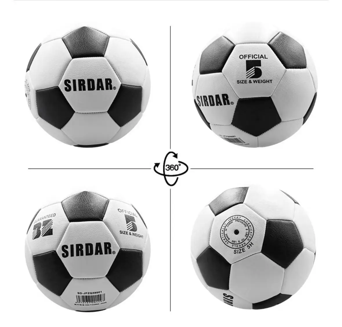 SIRDAR ฟุตบอลคุณภาพสูงอย่างเป็นทางการขนาด 5 วัสดุ PVC เป้าหมายไร้รอยต่อทีมเกมกลางแจ้งการฝึกอบรม