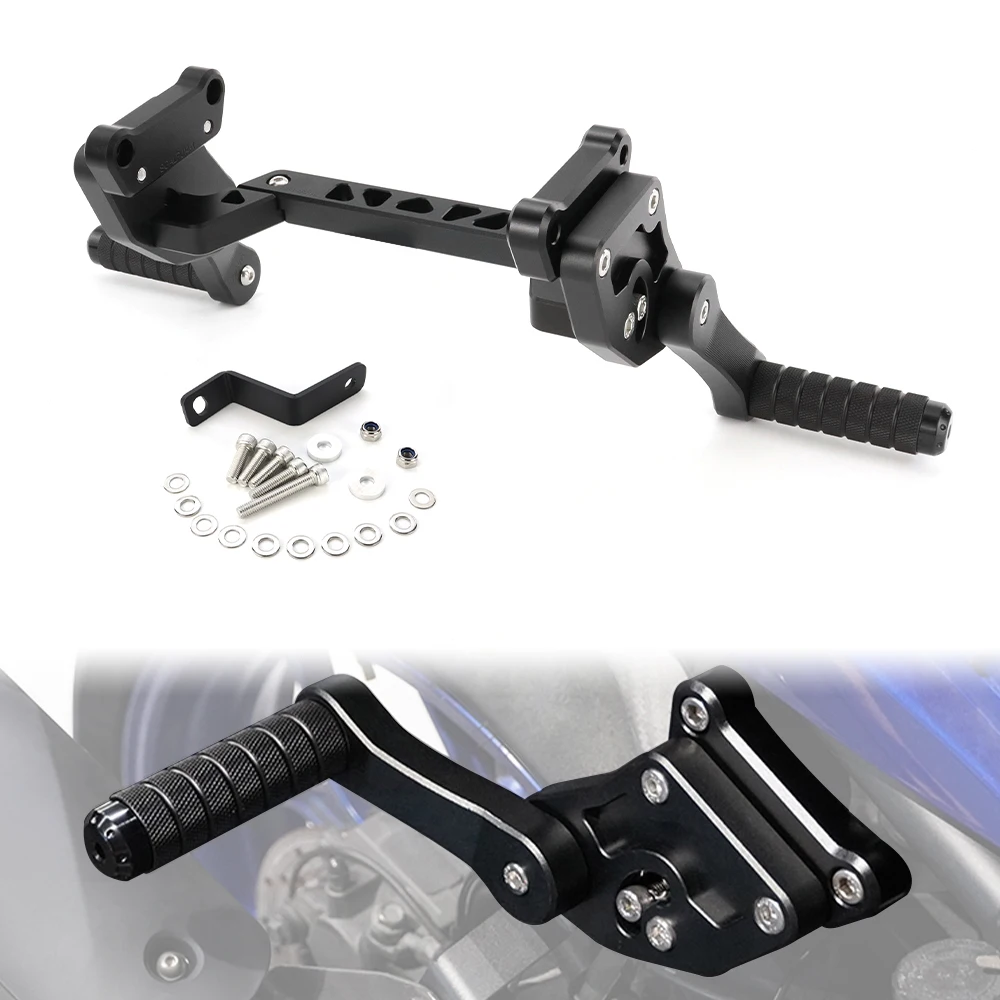 Fit For Yamaha YZF-R3 2015-2025 MT-03 Motorcycle Adjustable Rear Passenger Footrests Subcage Support Stunt Step Plate Protection