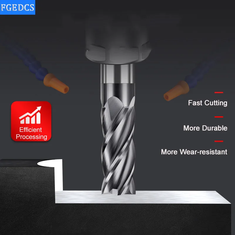 Carbide Tungsten Steel Inch Milling Cutter 1/8 3/16 1/4 5/16 3/8 1/2\