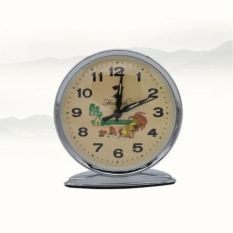 Retro Alarm Clocks Mechanical Ticking Simple Alarm Clocks Creative Bedroom Bedside Table Clock Classic Artistic Home Decor