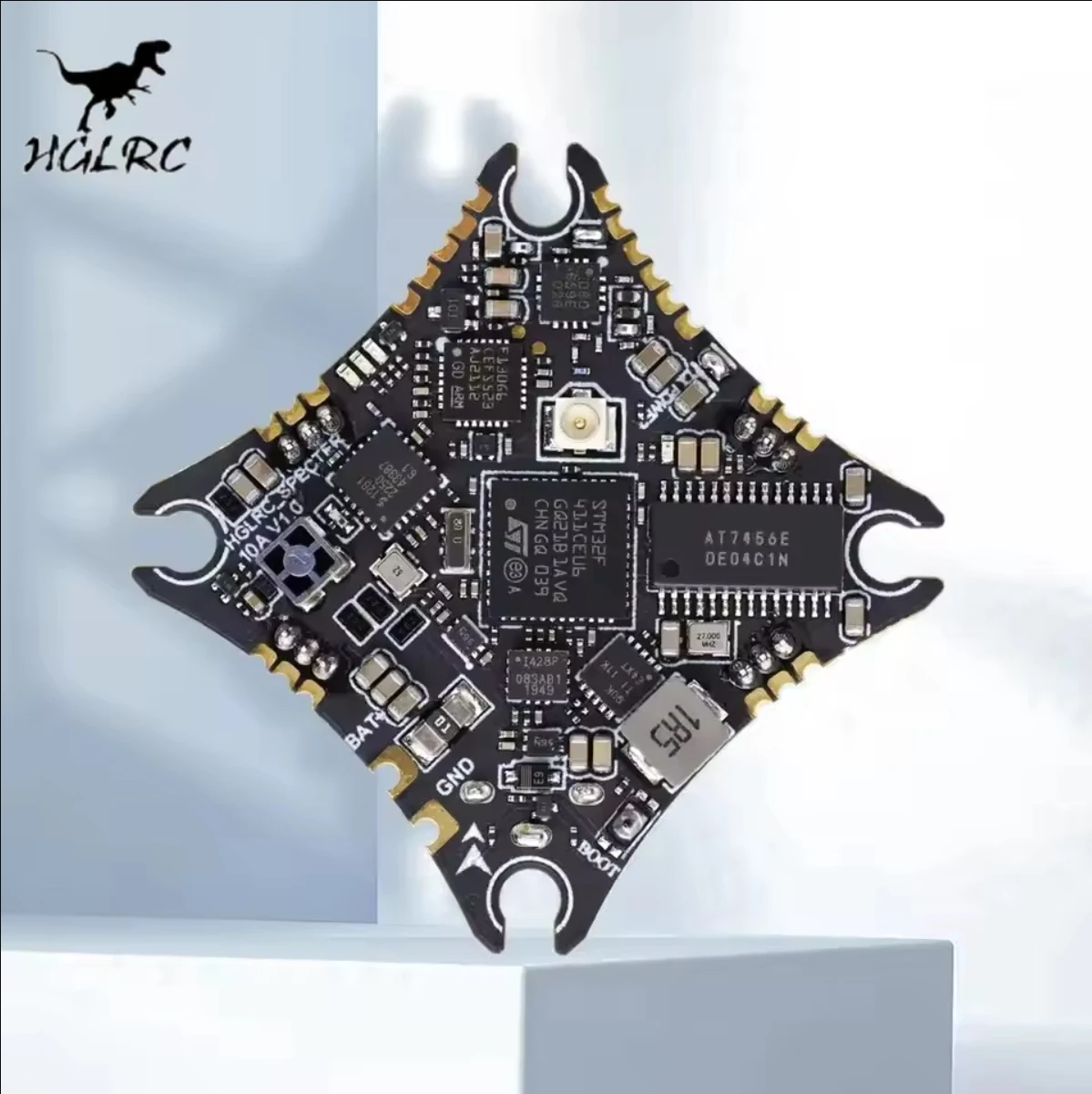 HGLRC SPECTER F411 10A 1-2S AIO Flight Controller ExpressLRS 2.4G Receiver 5.8Ghz 400mW Vtx For 65-85mm RC  FPV