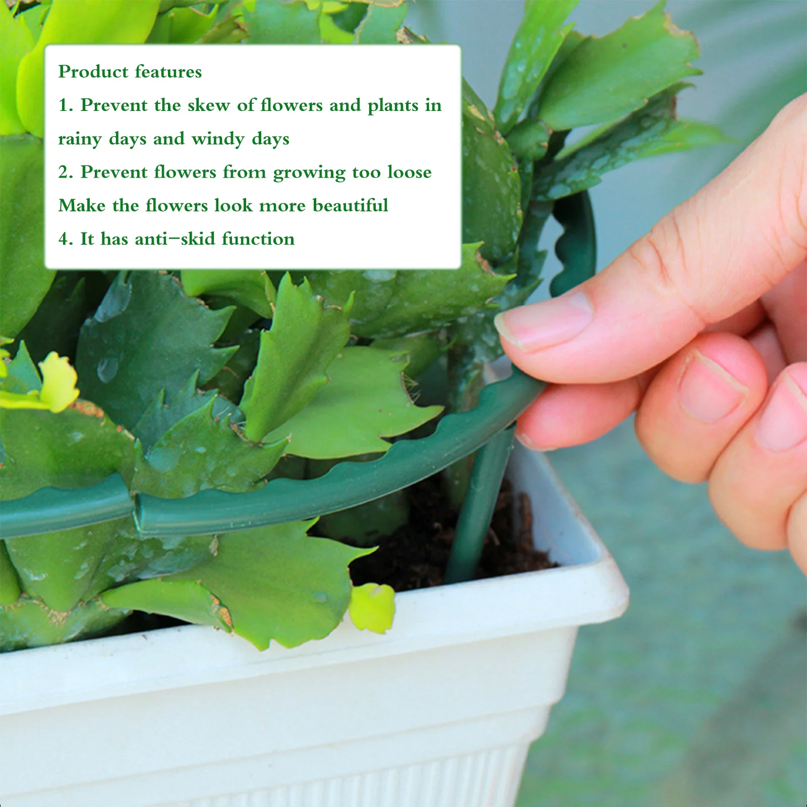 

12Pcs Plastic Plant Support Racks Climbing Frame for Beans Tomatoes Cucumbers Easy Install Adjustable Lightweight Potted Plants