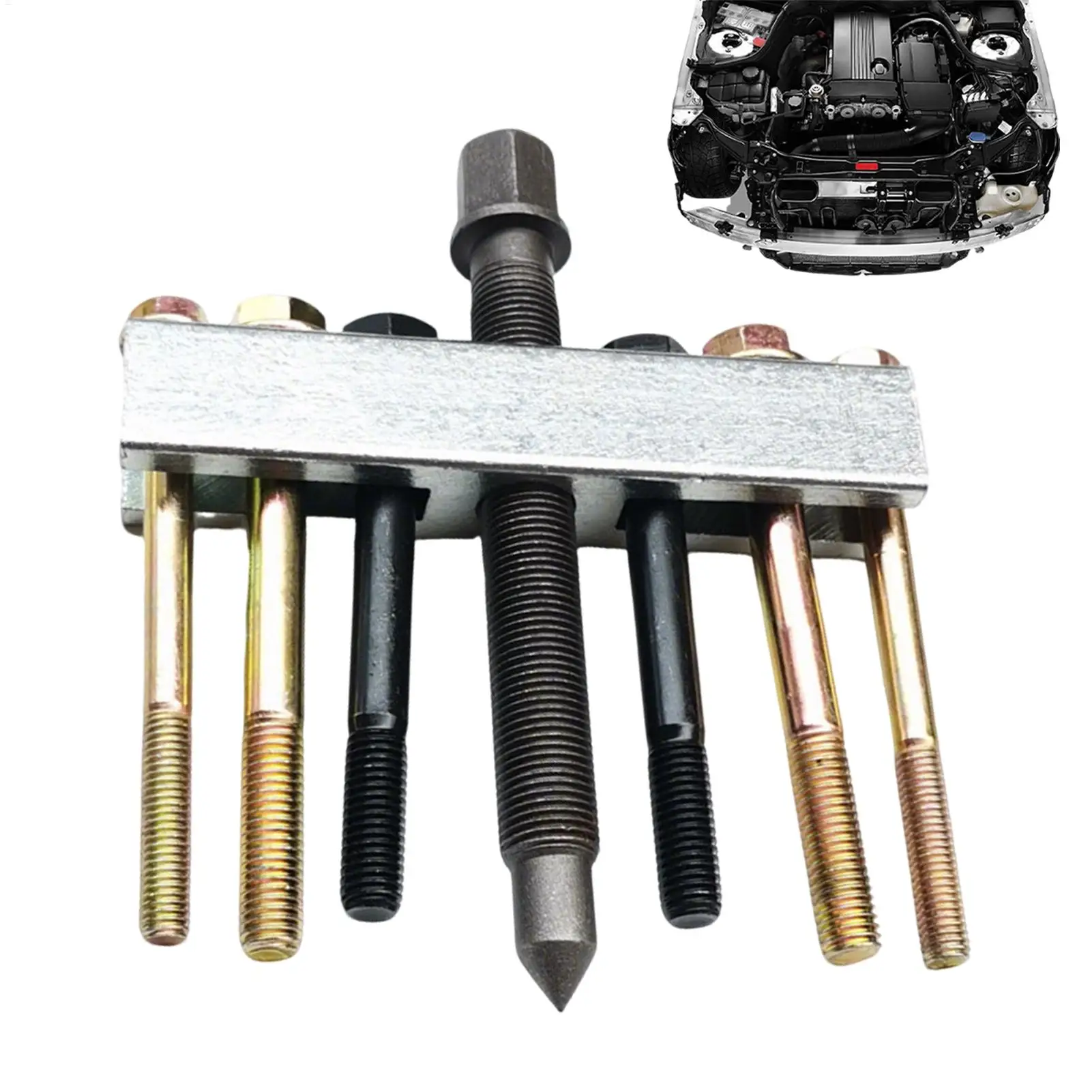 

Crank Pulley Removal Tool Heavy-Duty Adjustable Crankshaft Flywheel Remover Puller for Automotive Truck Sedan Pickup SUV AC